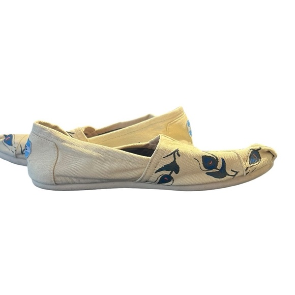 TOMS Peacock Print Shoes – Size 7.5 - Picture 4 of 5
